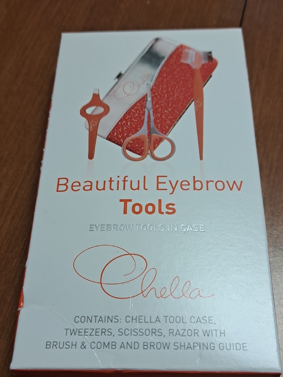 Chella Other - Chella Beautiful Eyebrow Tools Kit - Orange and Silver Accents